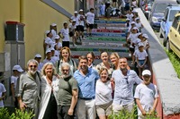 Le scale della cultura: un'opera di street art. Laboratorio di lettura e creatività Le Scale della Cultura